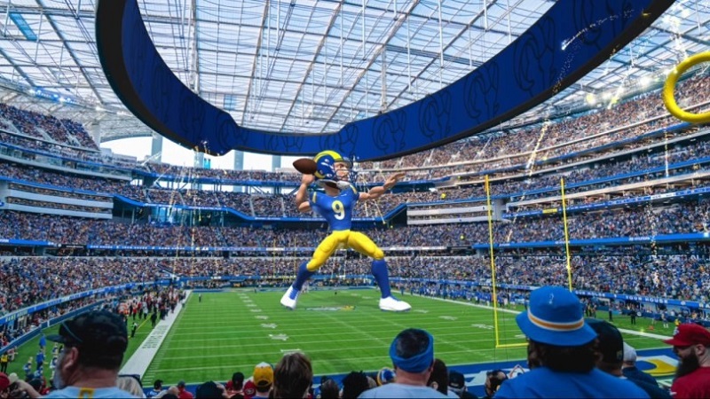 NFL洛杉矶公羊队与ARound合作推出超大规模AR赛事体验-93913.COM-XR信息与产业服务