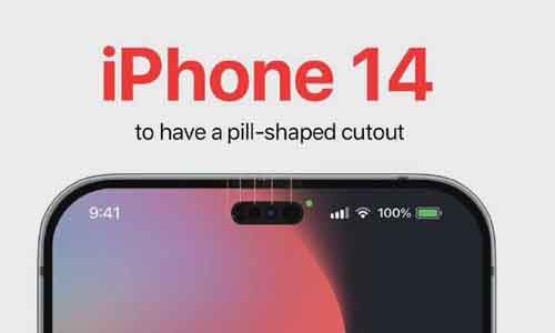 传苹果iPhone 14将取消刘海，采用“打孔+药丸”的设计